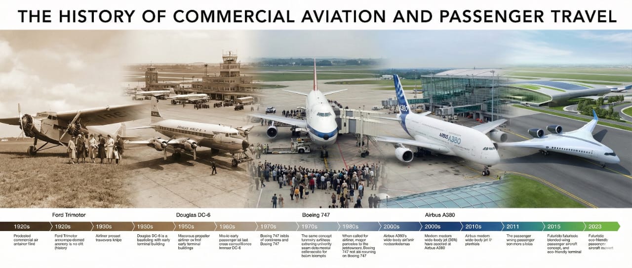 The History of Commercial Aviation and Passenger Travel