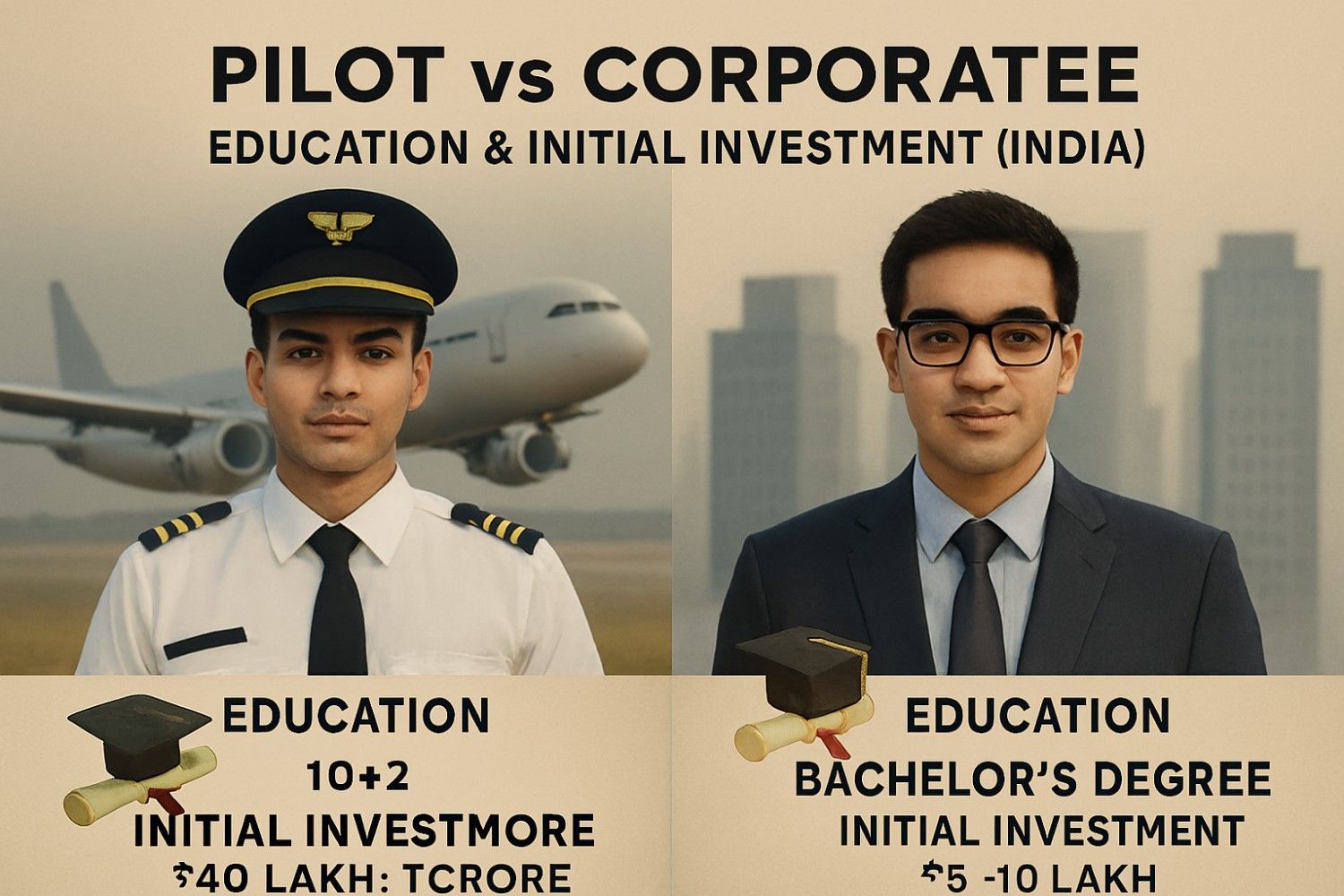 Comparison of Education and Initial Investment - image 1