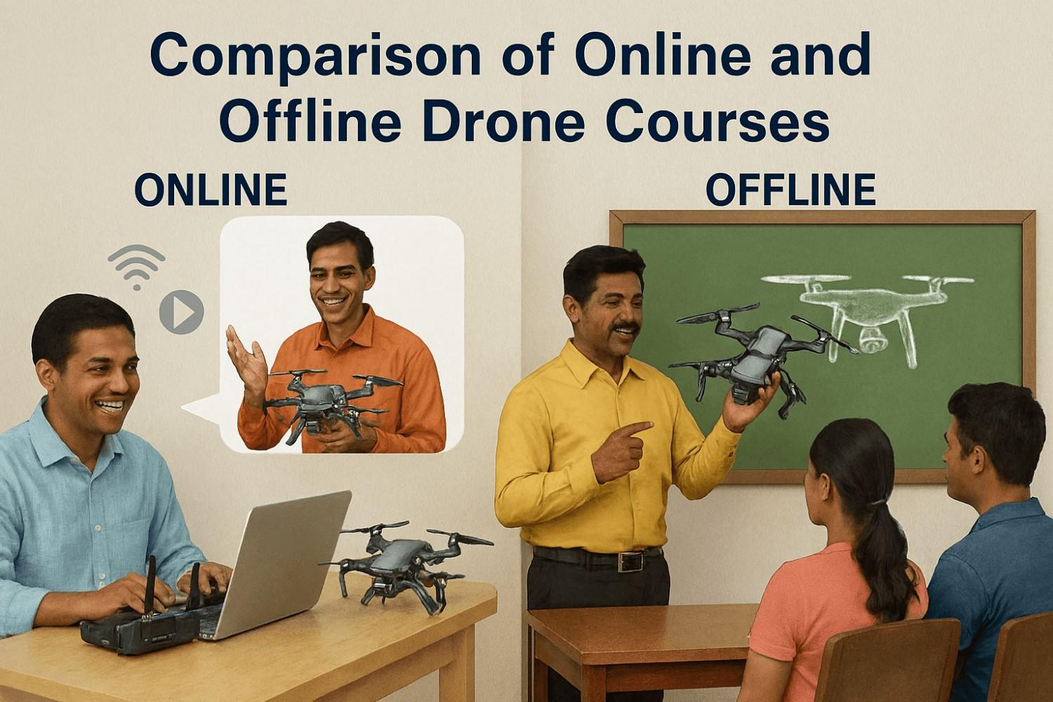 Comparison of Online and Offline Drone Courses - image 1