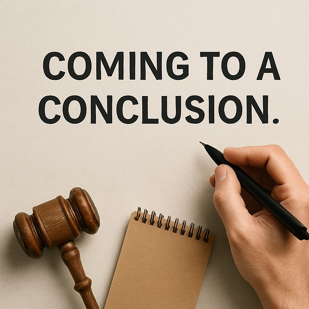 Coming to a Conclusion - image 1