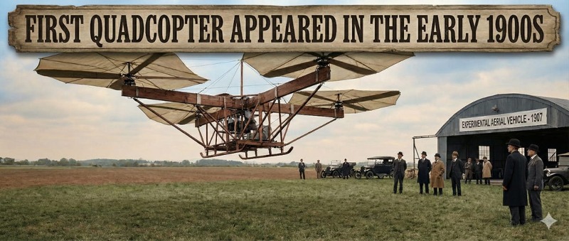 The First Quadcopter Appeared in the Early 1900s - image 1