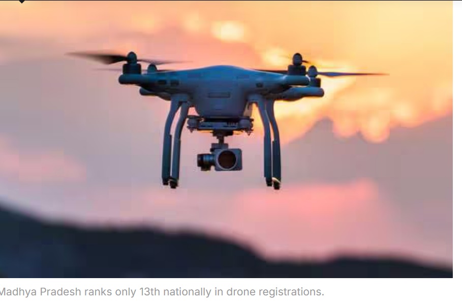 Madhya Pradesh and Chhattisgarh Lag in Drone Adoption as Parliament Data