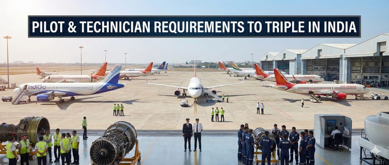 Pilot and Technician Requirements to Triple in India - image 1