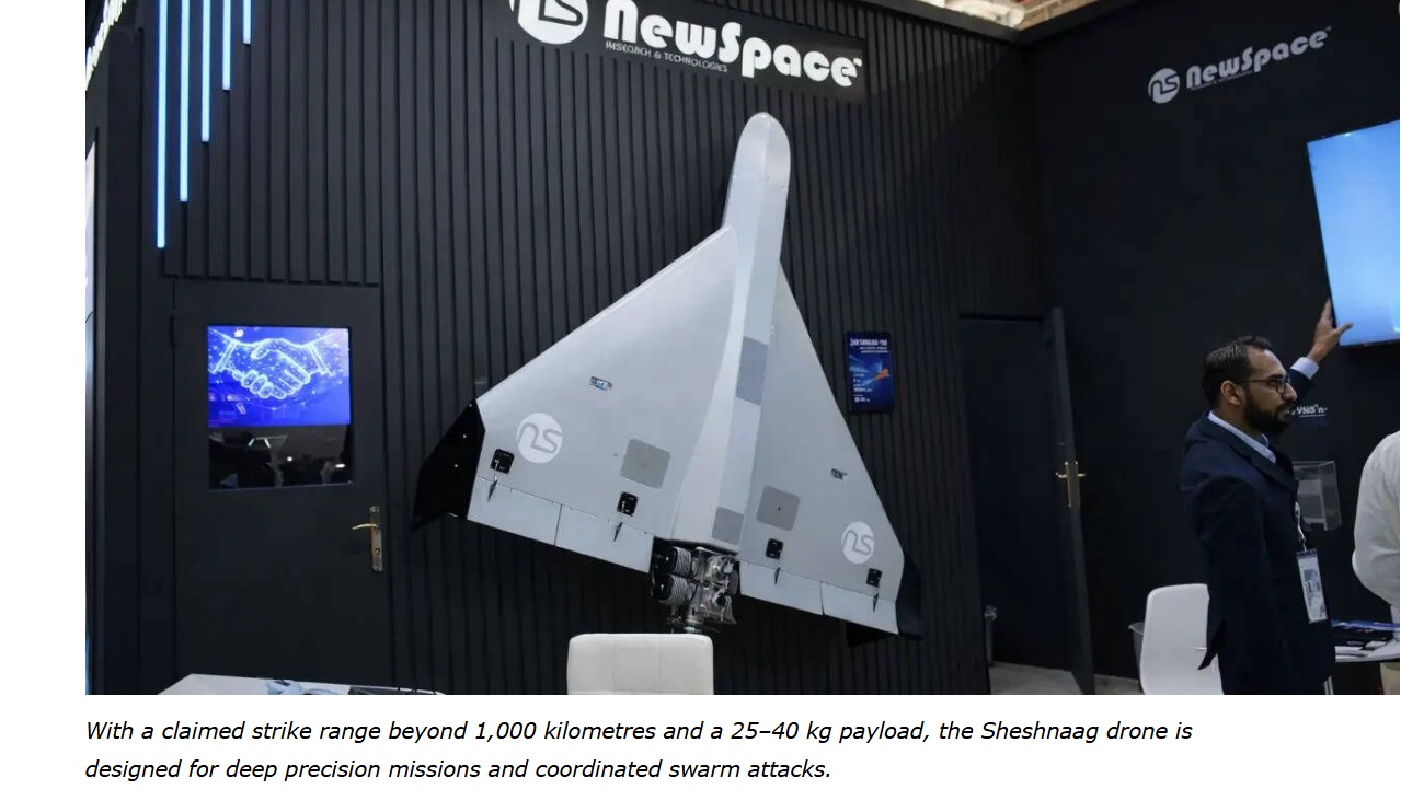 What Are Sheshnaag 150 Swarm Drones? India’s 1,000 km Deep Strike Loitering Munition