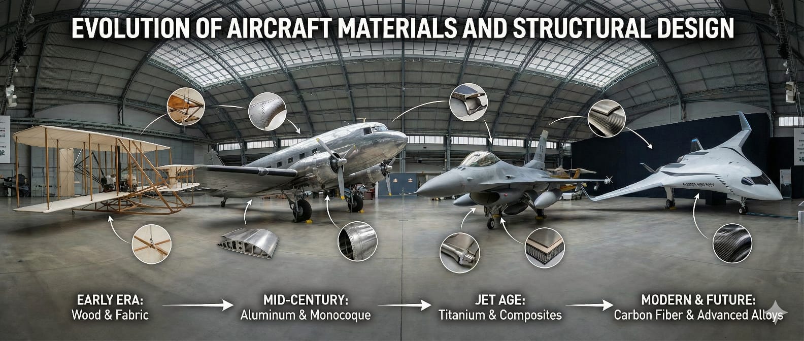 Evolution of Aircraft Materials and Structural Design