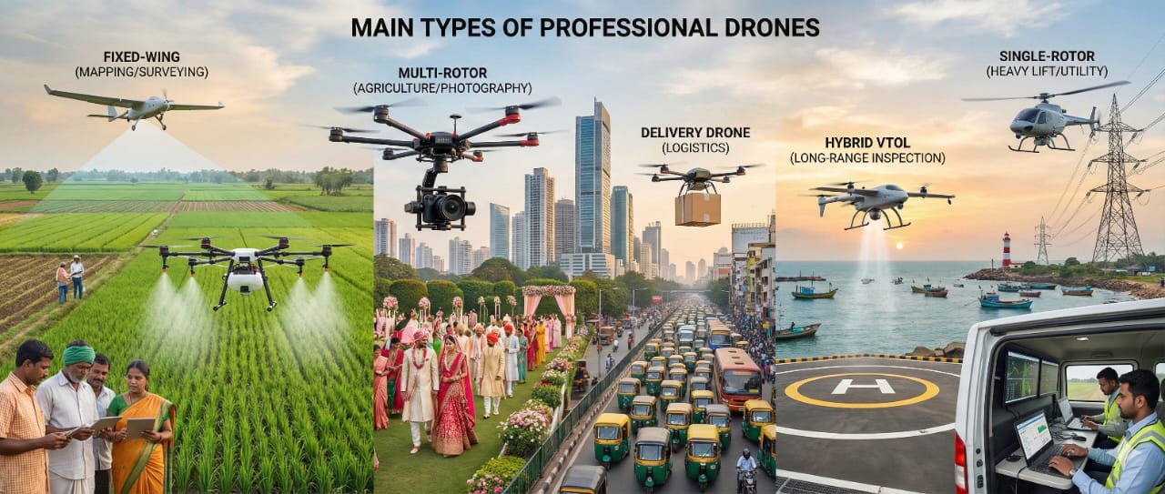 What are the Main Types of Professional Drones? - image 1