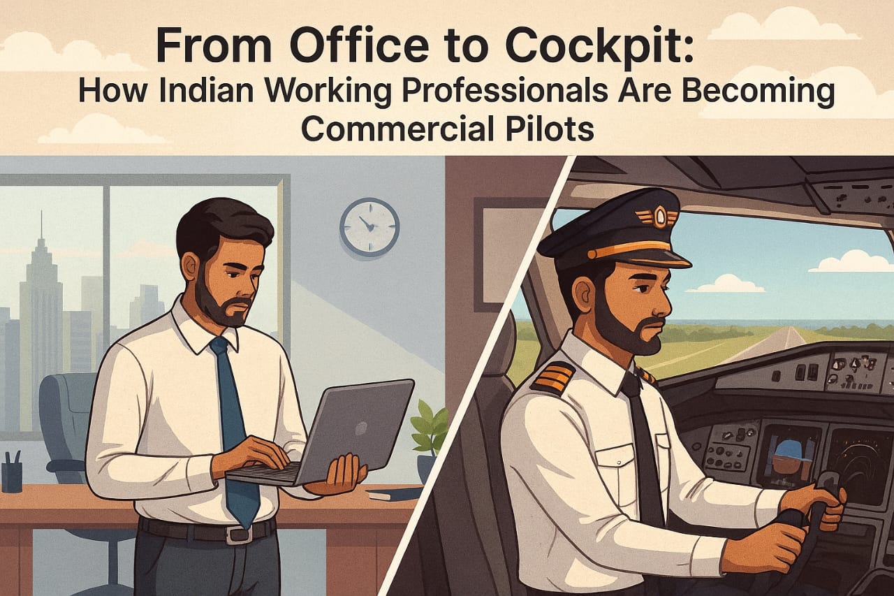 From Office to Cockpit: How Indian Working Professionals Are Becoming Commercial Pilots?