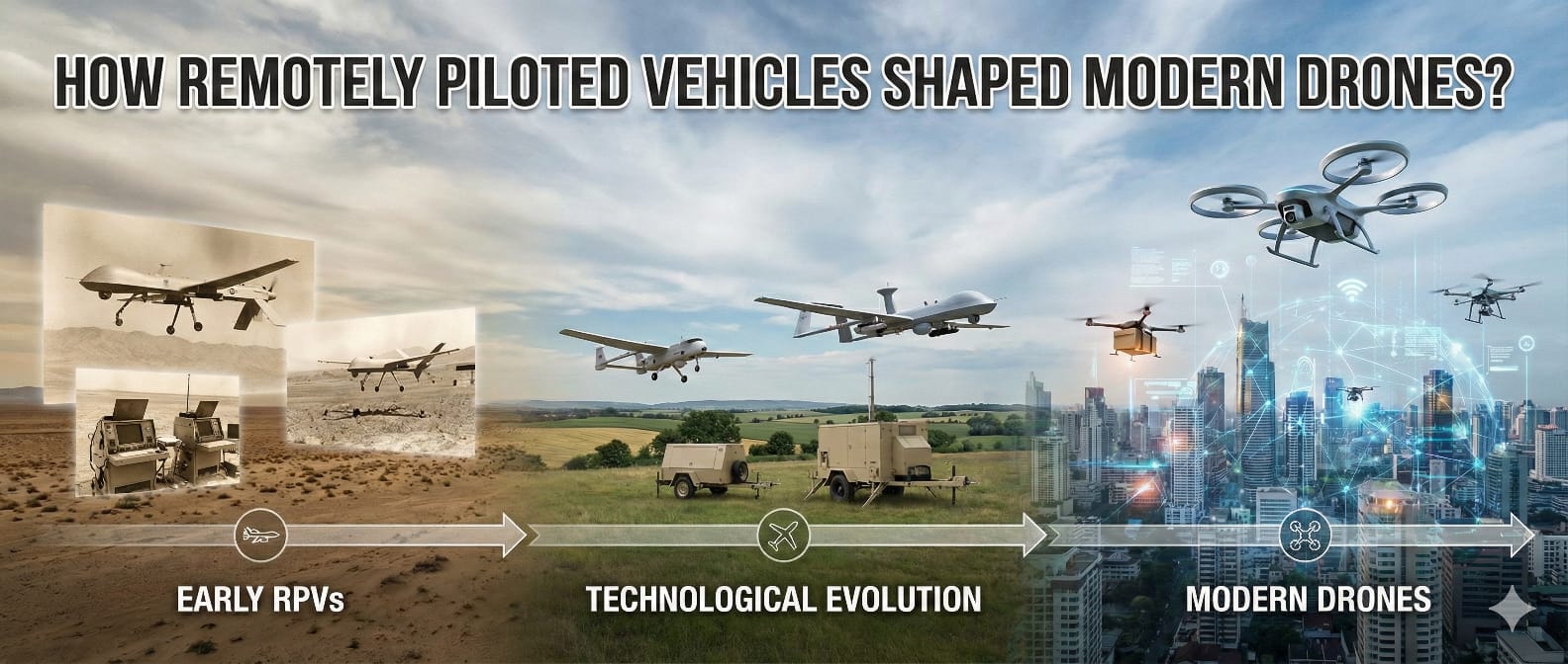 How Remotely Piloted Vehicles Shaped Modern Drone Systems?