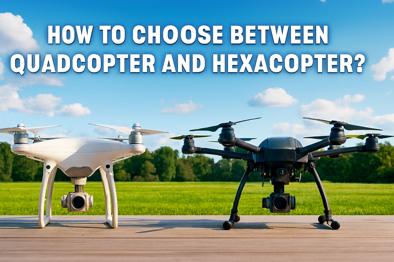 How to Choose Between Quadcopter and Hexacopter?