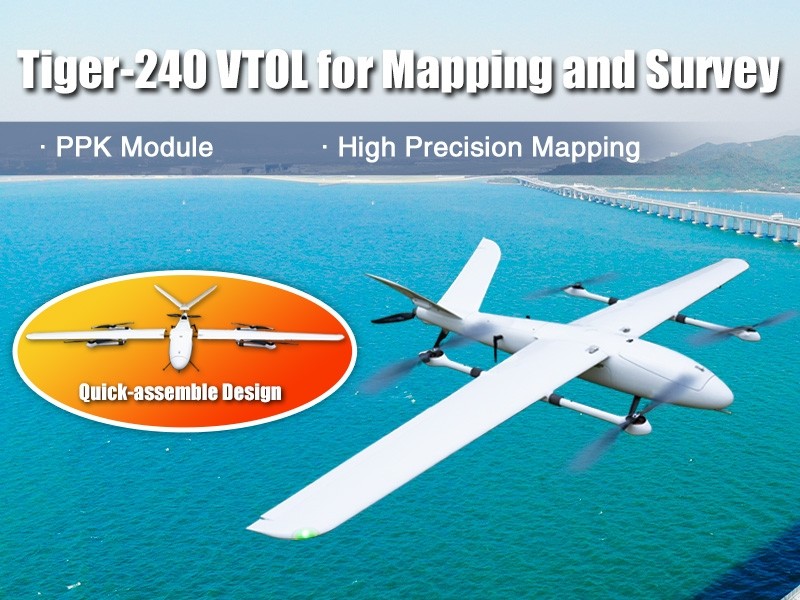 Tiger-240 VTOL Drone for Mapping and Surveying - image 1