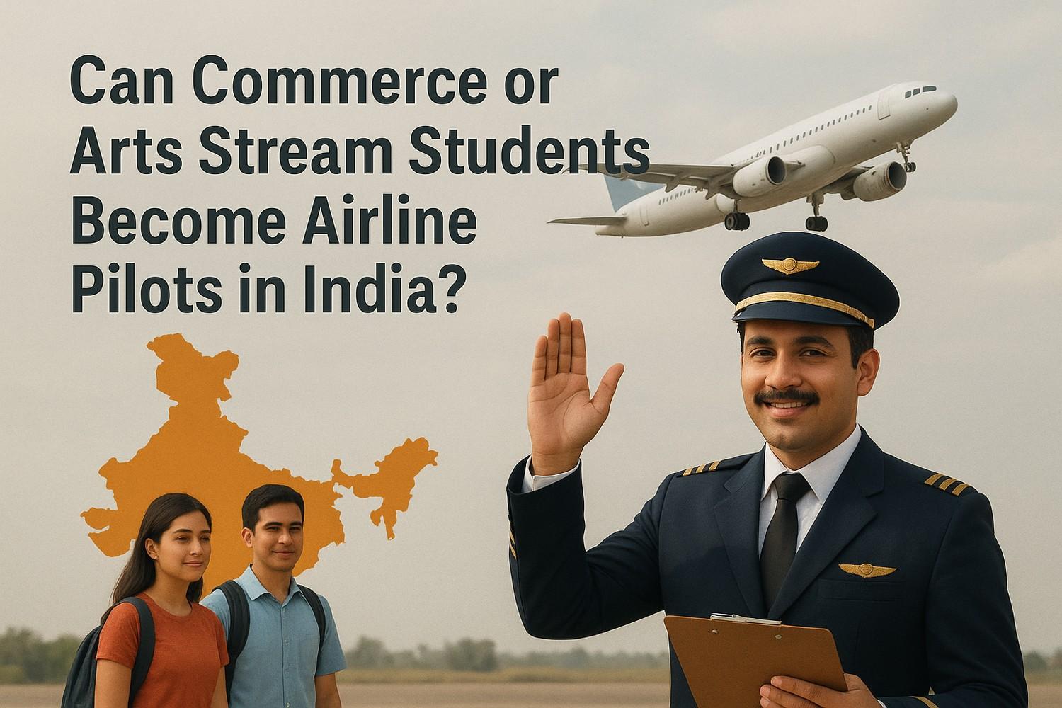 Can Commerce or Arts Stream Students Become Airline Pilots in India?