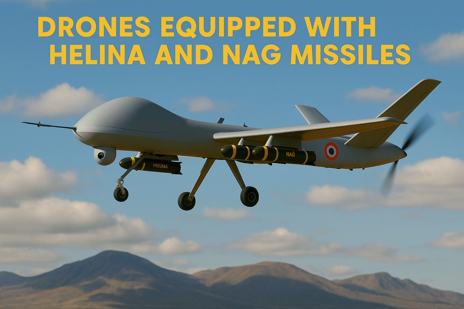 Drones Equipped with Helina and Nag Missiles - image 1