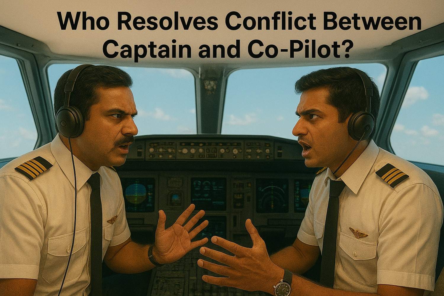 When the Skies Aren't Friendly: Who Resolves Conflict Between Captain and Co-Pilot?