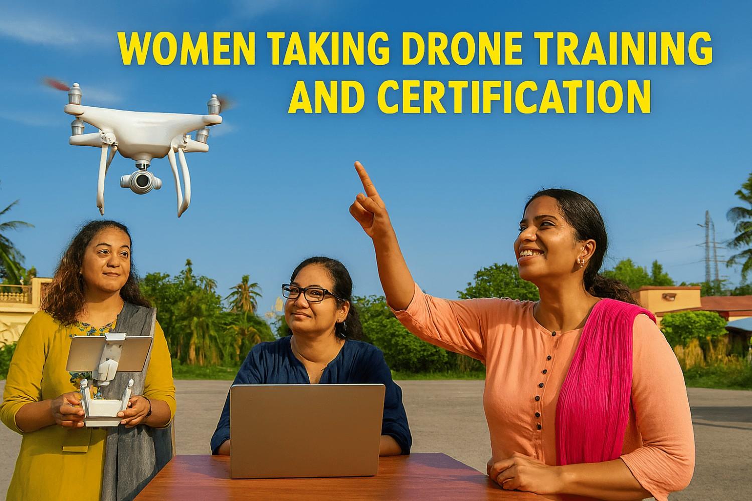   Women Taking Drone Training and Certification - image 1