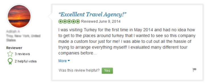 travel company review