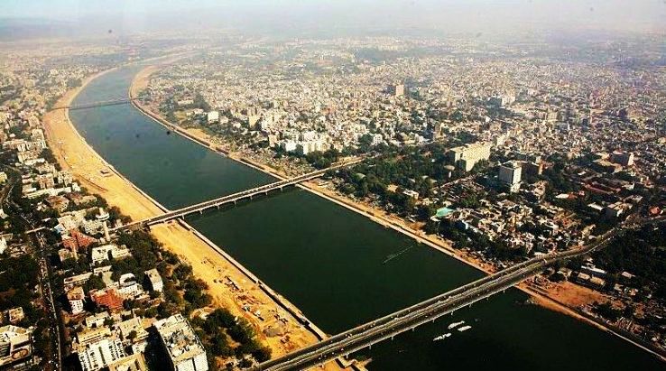 Statue of Unity with Ahmedabad