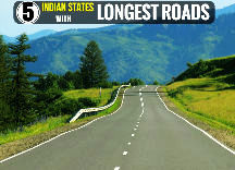 5 States With Longest Roads In India
