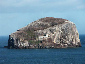 Bass Rock Island in Scotland:  No man's land