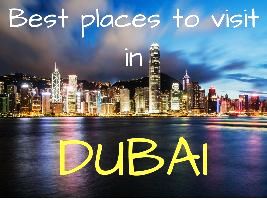 Best places to visit in Dubai
