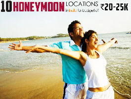 Best honeymoon locations in India for a budget of 20k to 25k