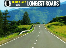 5 States With Longest roads in india