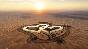 Visit Dubai's heart shaped Love Lake
