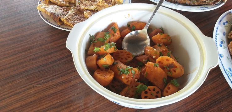 Bhey or Spicy Lotus stems