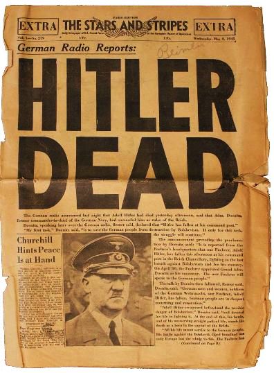 5. Adolf HitlerDied April 30, 1945