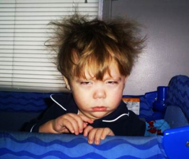 In the morning, You sound like a troll because another day is starting, you will go to work and eventually you will die.