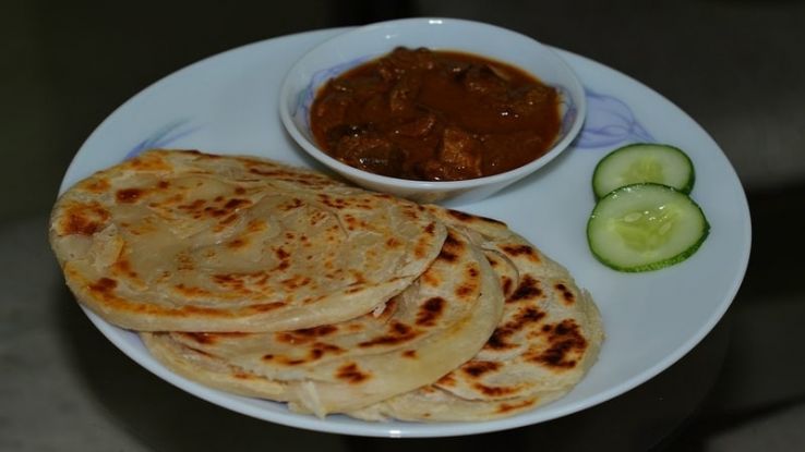 Nadan beef fry with Malabar paratha