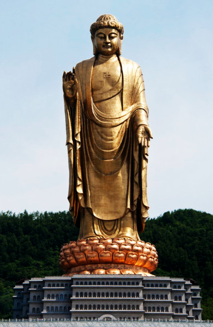 2. Spring Temple Buddha, China (153 meters)