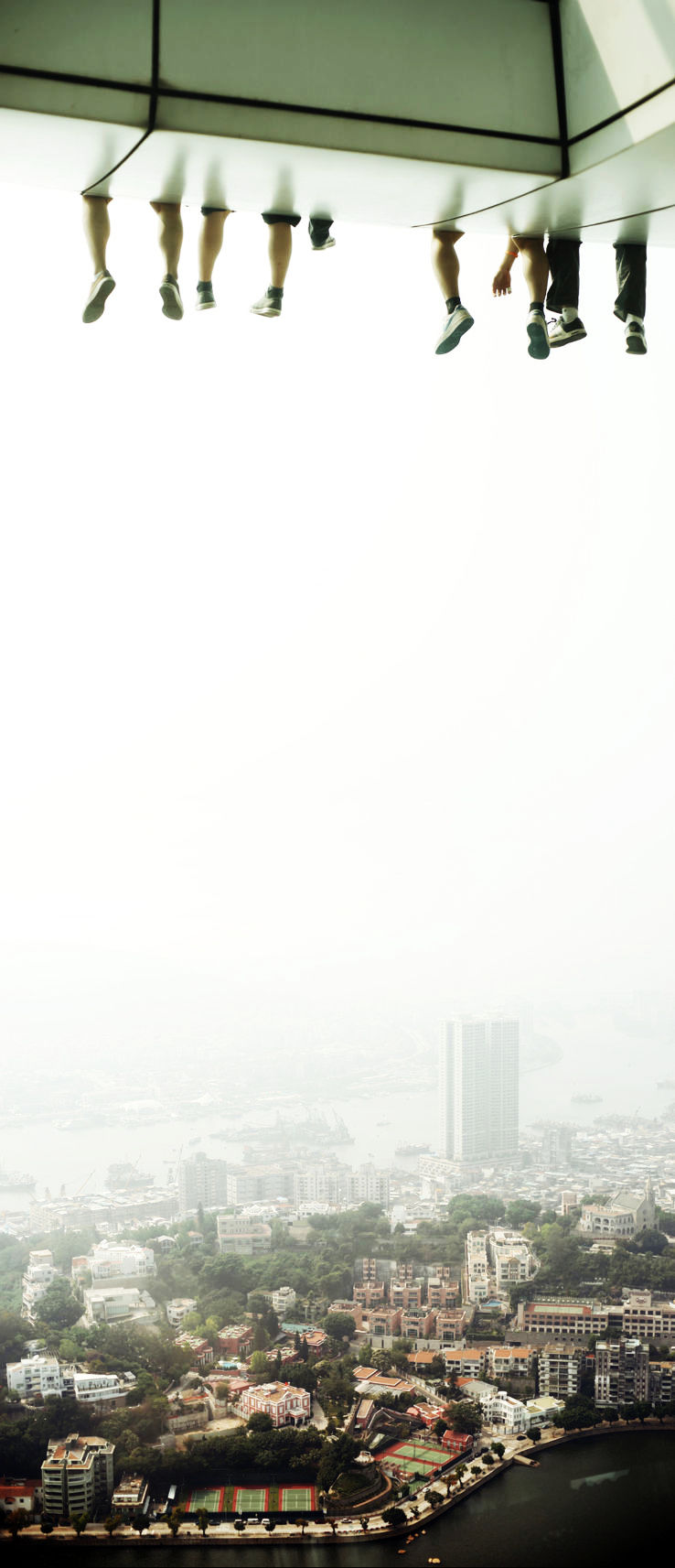 Hanging out at the Sky Walk in Macau