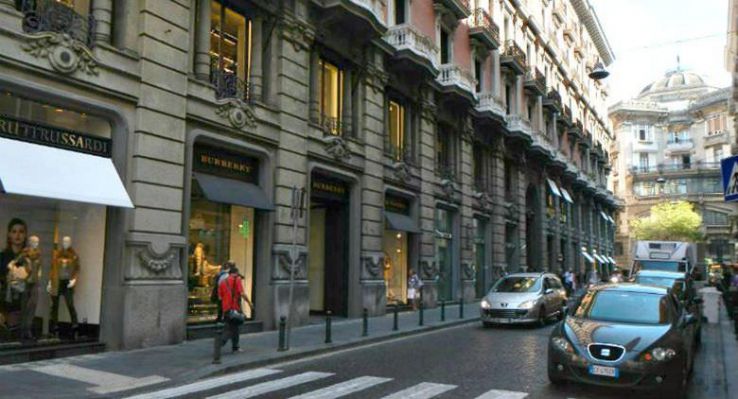 3 Louis Vuitton store in Montenapoleone Street, Milan, the best-known