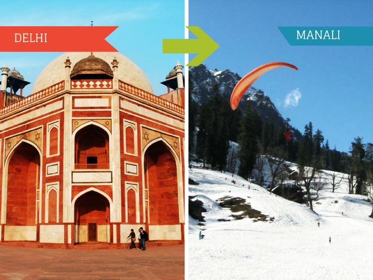 Top 3 Travel Agents for Manali from Delhi