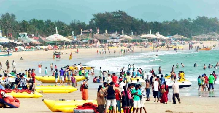 3. Baga Beach