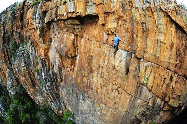 British climber John Roberts in South Africa