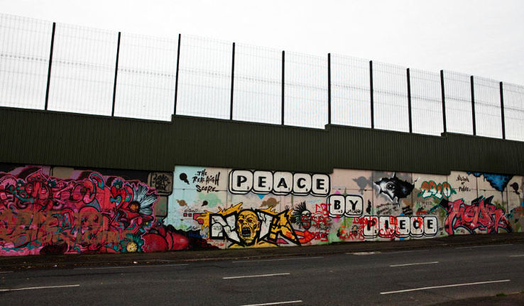 Belfast Peace Line, Belfast, Northern Ireland