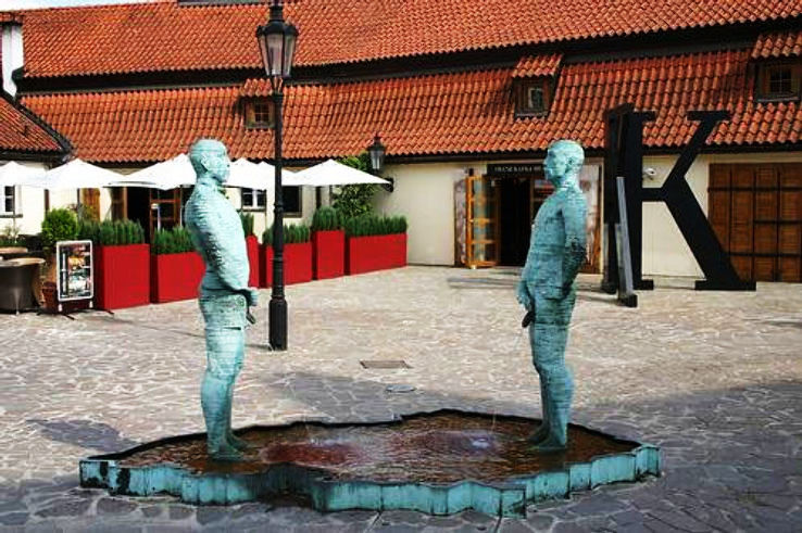 8. A Peeing Statue