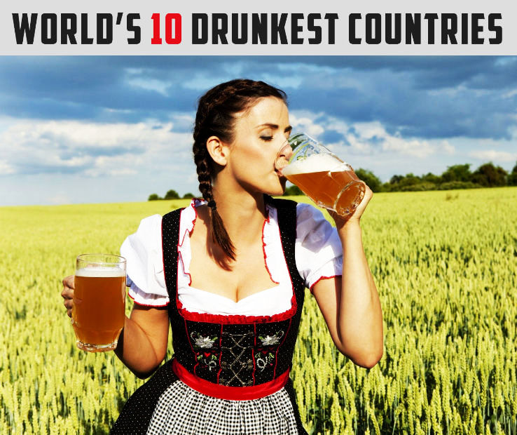 The Worlds 10 Drunkest Countries