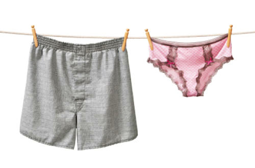 9. In Minnesota, it is against the law to hang female and male underwear together on the same washing line.