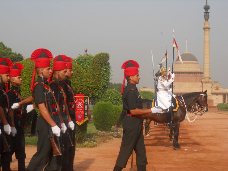 Watch guard changing ceremony at Rashtrapati Bhawan