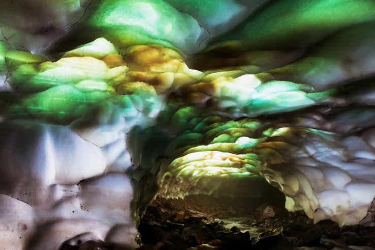 6. Kamchatka glacier cave, eastern Russia
