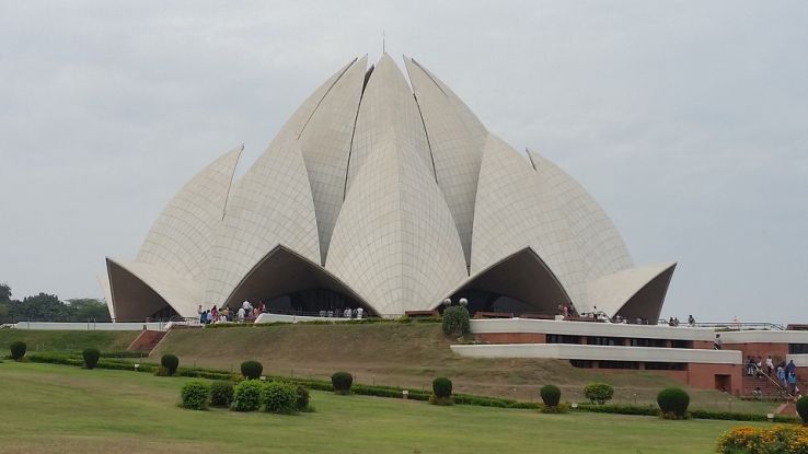 Witness the architectural marvel of the Lotus temple