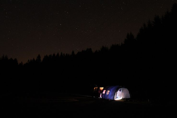 Camp under the stars