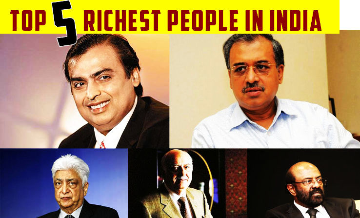 Top 5 Richest People In India