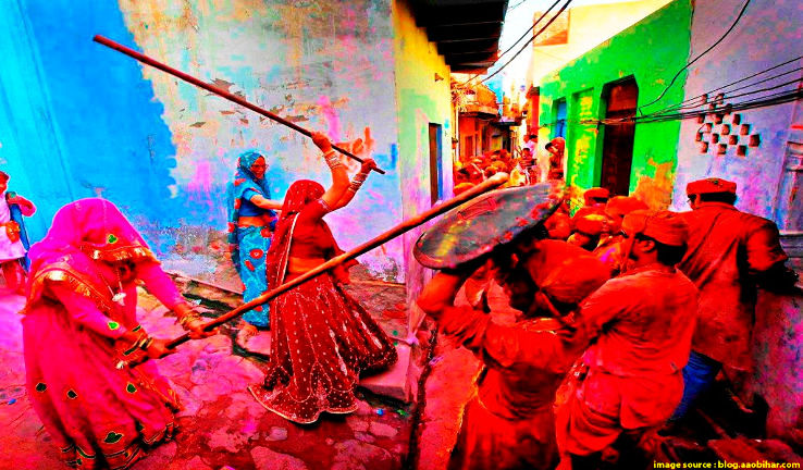 2. Lathmar Holi