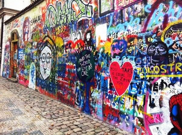 Lennon Wall, Prague, Czech Republic