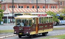 The replica of Newcastle popular tram