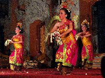 Legong dance performance