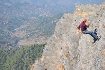 Rappelling at Rishikesh